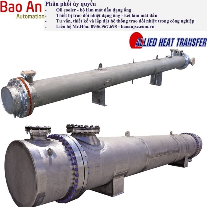 Bộ trao đổi nhiệt dạng ống, Bộ làm mát dầu  dạng ống thép không gỉ ALLIED - BOWMAN SF series
